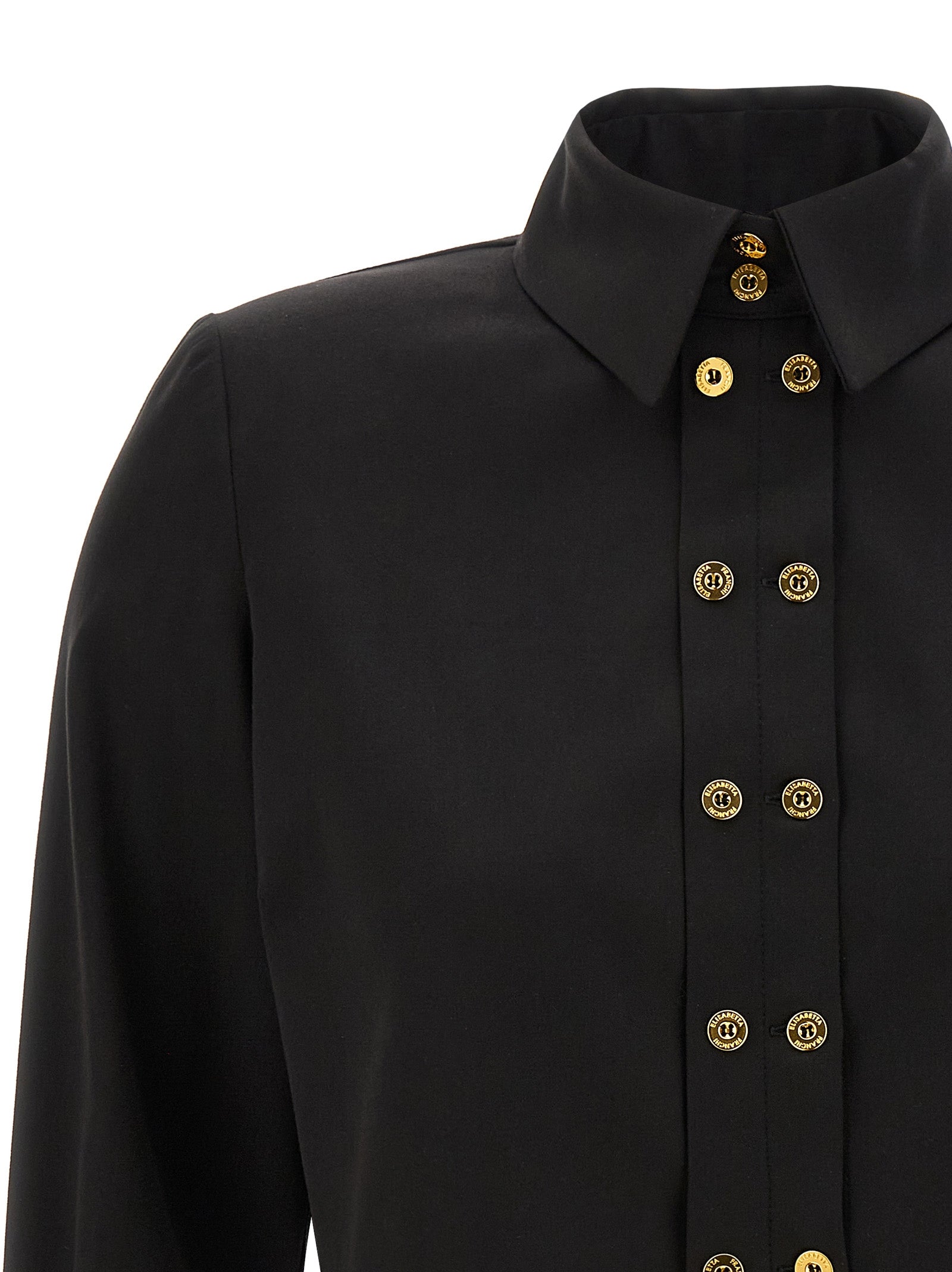 Cropped shirt Black Lycra Elastane Shirt, Blouse