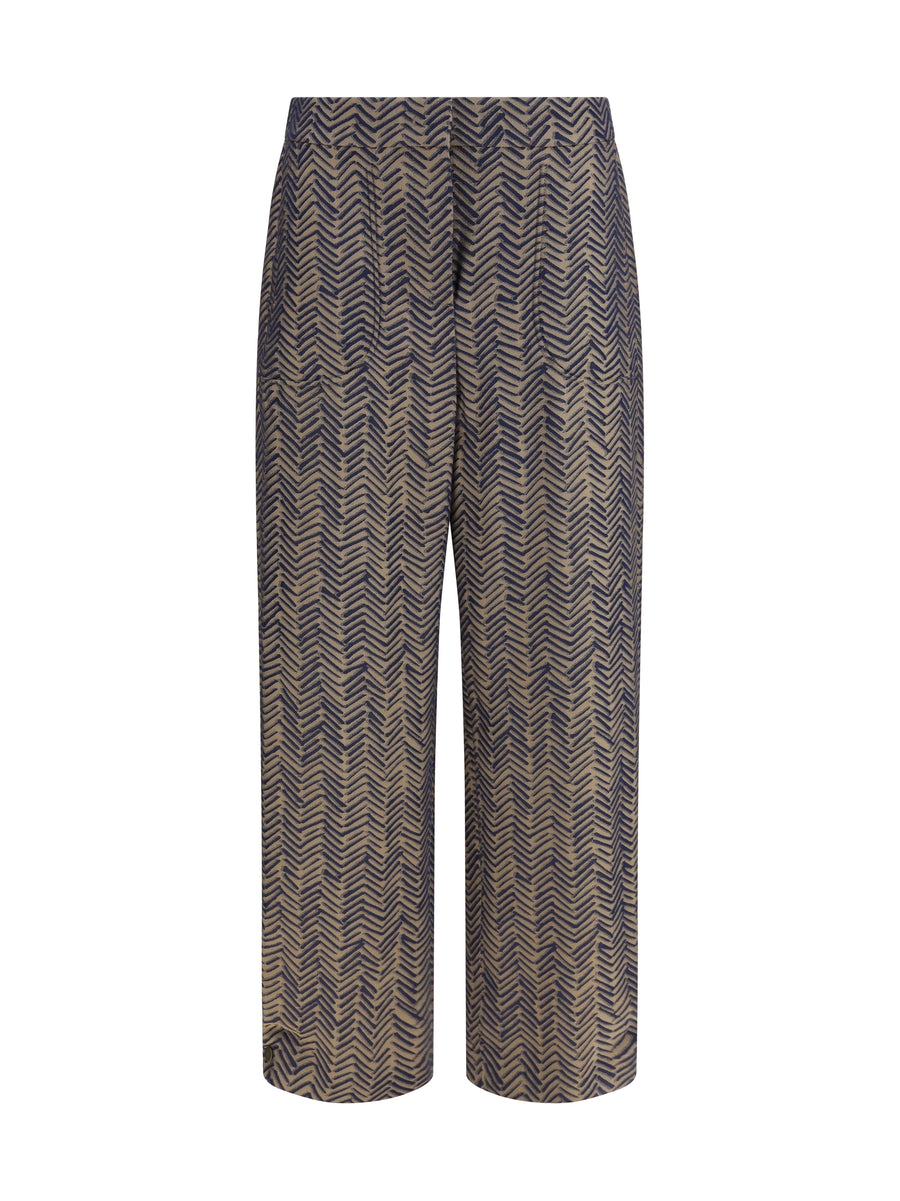 Giorgio Armani 100% Viscose trousers in blue