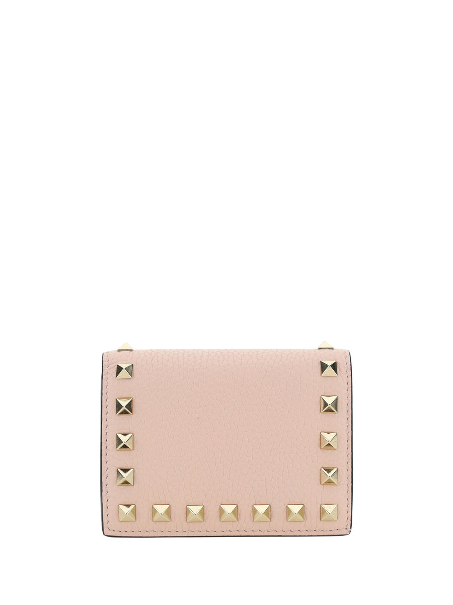 Valentino Garavani 100% calf leather (Bos Taurus) wallet in pink