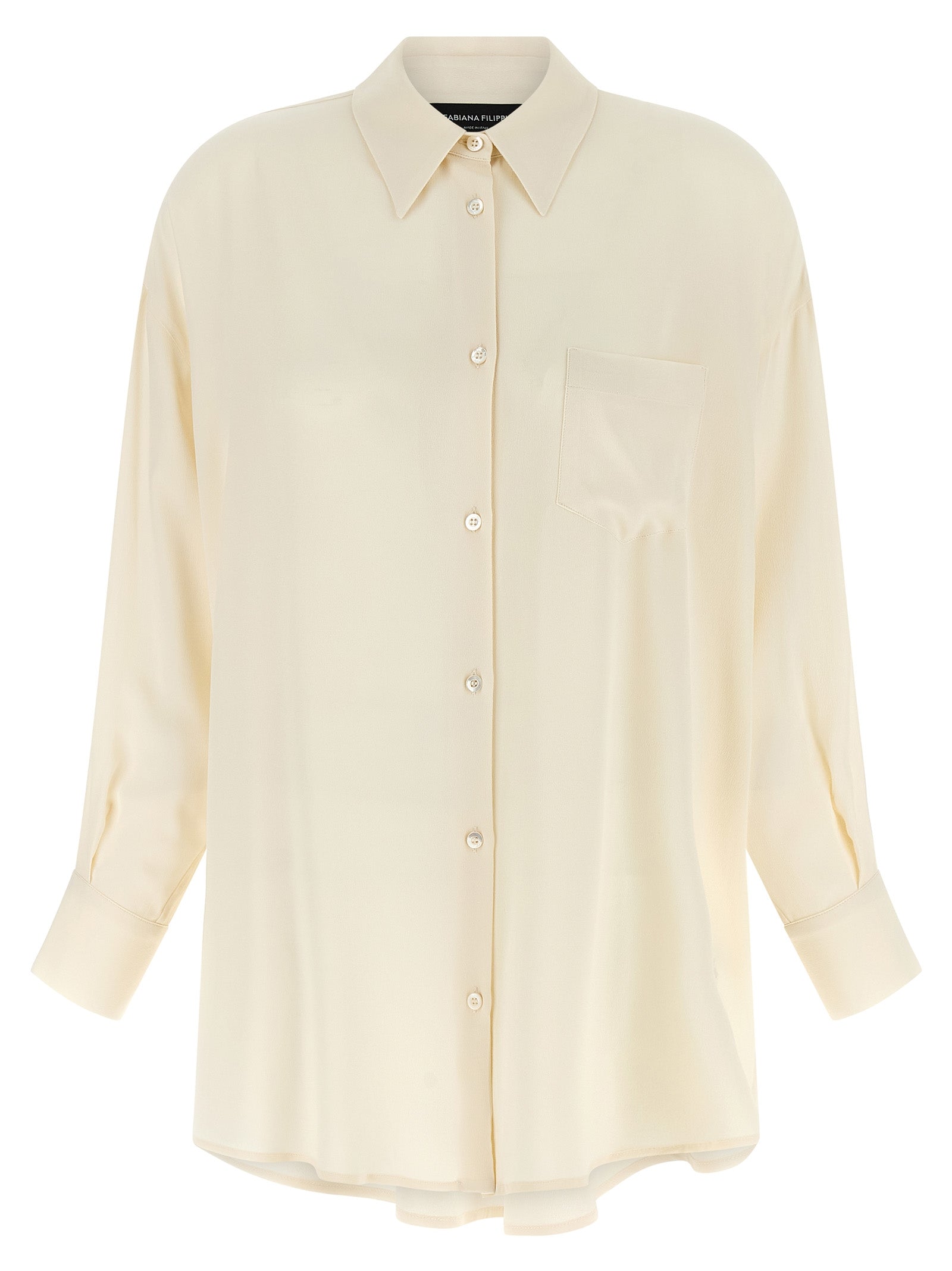 Diamond thread shirt Beige Acetate Shirt, Blouse
