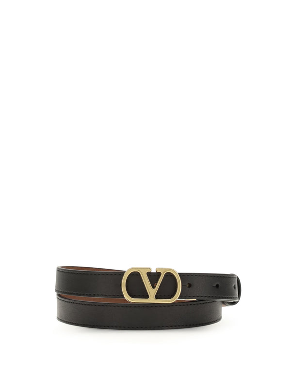 Valentino Garavani 100% Lamb leather belt in black