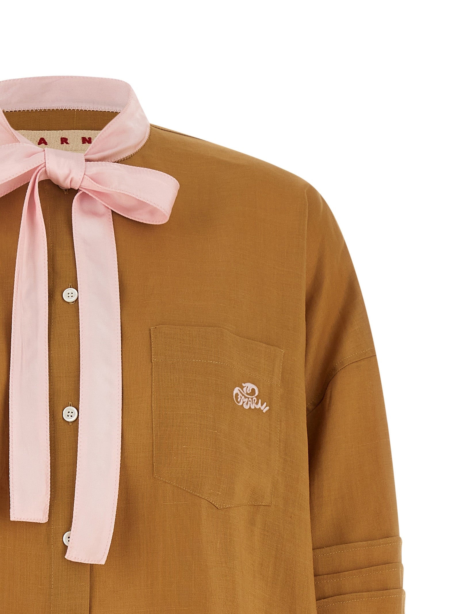 Ramie shirt Yellow Shirt, Blouse