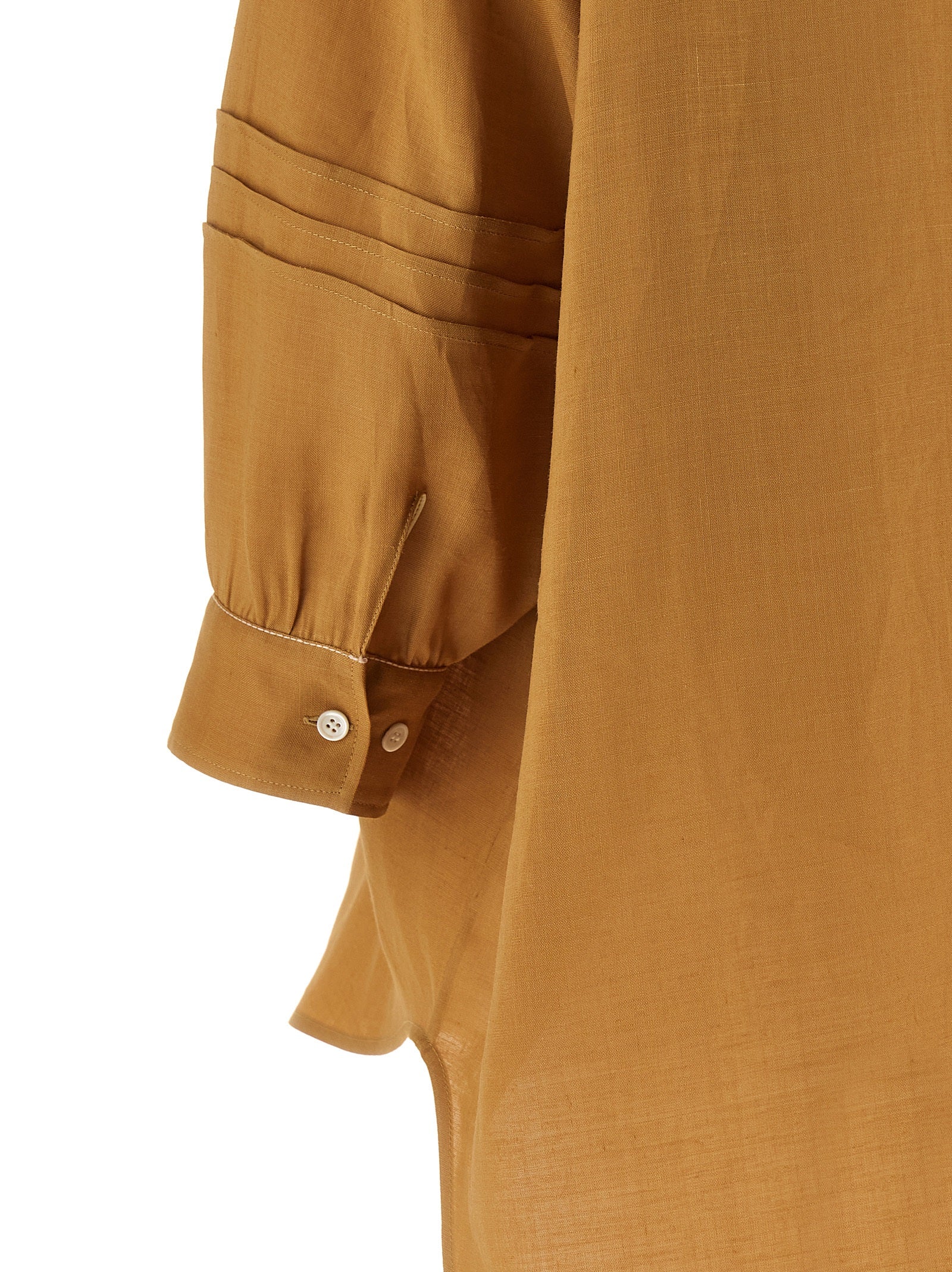Ramie shirt Yellow Shirt, Blouse
