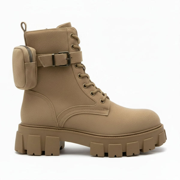 Lady Godiva Vegan Suede Ankle Boot With Pocket