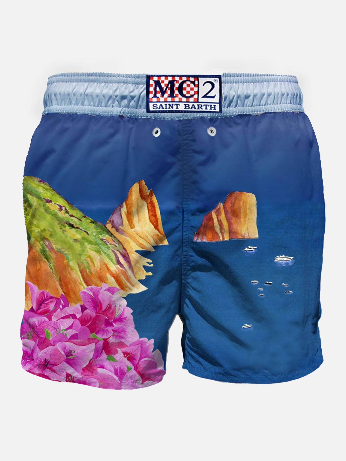 Man Swim Shorts With Capri Print Swimshort