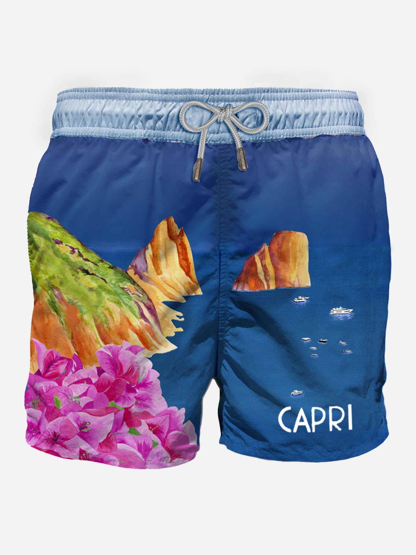 Man Swim Shorts With Capri Print Swimshort