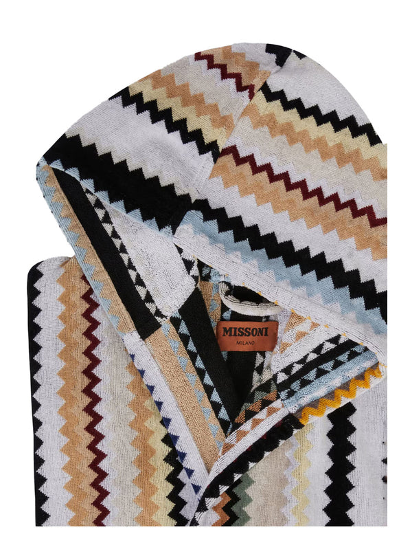 Hooded Bathrobe Tech Fabric Multicolour Towels & Bath Robes