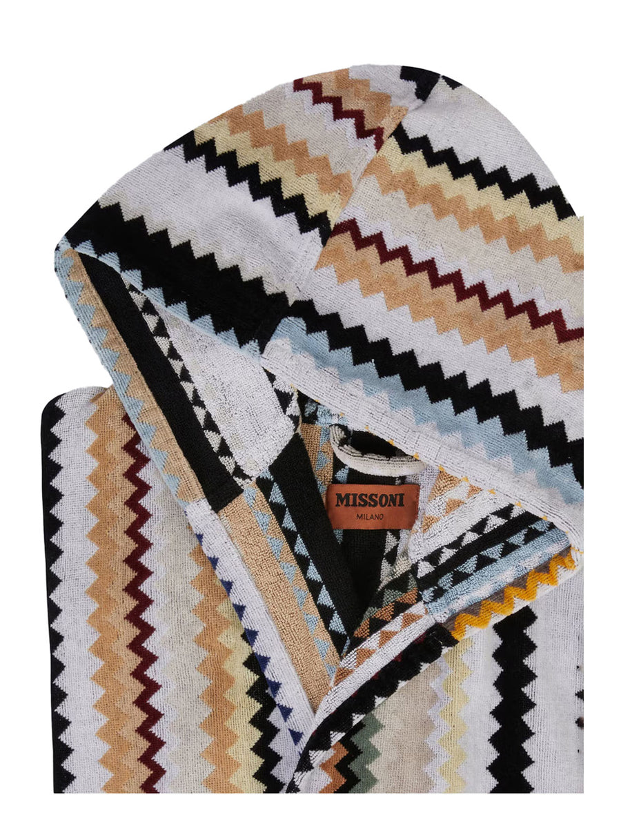 Hooded Bathrobe Tech Fabric Multicolour Towels & Bath Robes