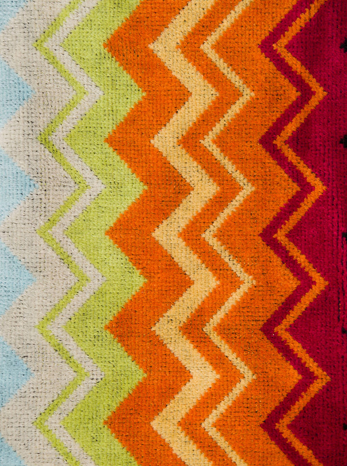 Giacomo Set Of Two Multicolor Zig Zag Cotton Towels Missoni Home
