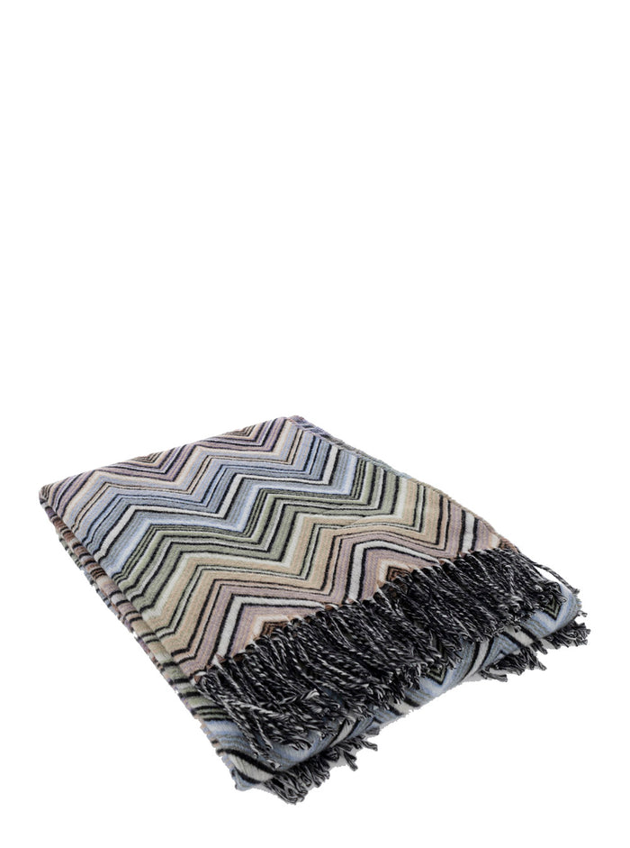Missoni Home Multicolor Wool And Cashmere Perseo Plaid Blankets