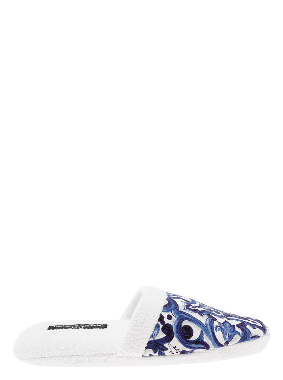Slippers White Cotton