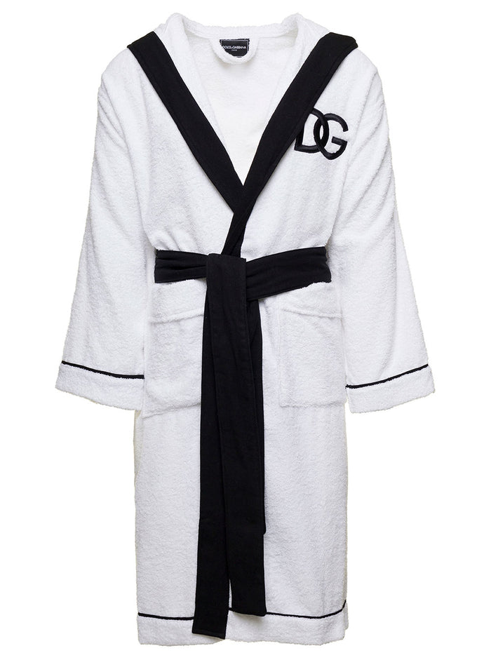 Terry Cotton Bathrobe White 100 % Bathrobes