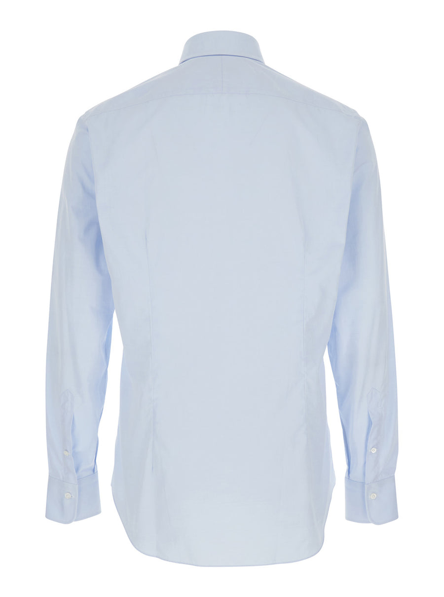 Light Blue Cotton Classic Collar Shirt