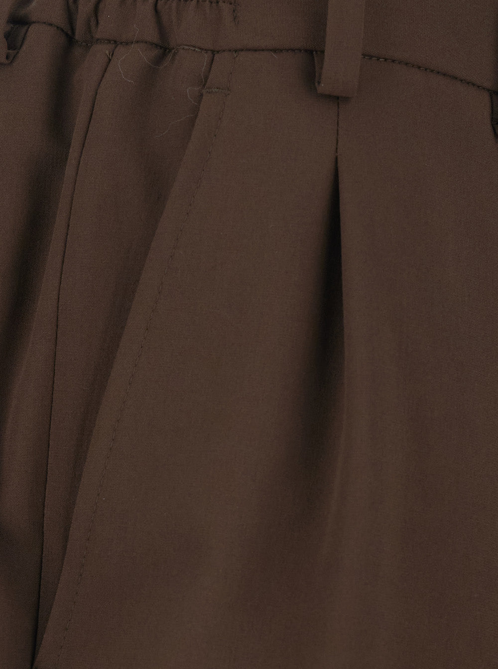 Brown Pants Suit With Pockets And Zip Closure, Tech Fabric, Brown, Man Trousers
