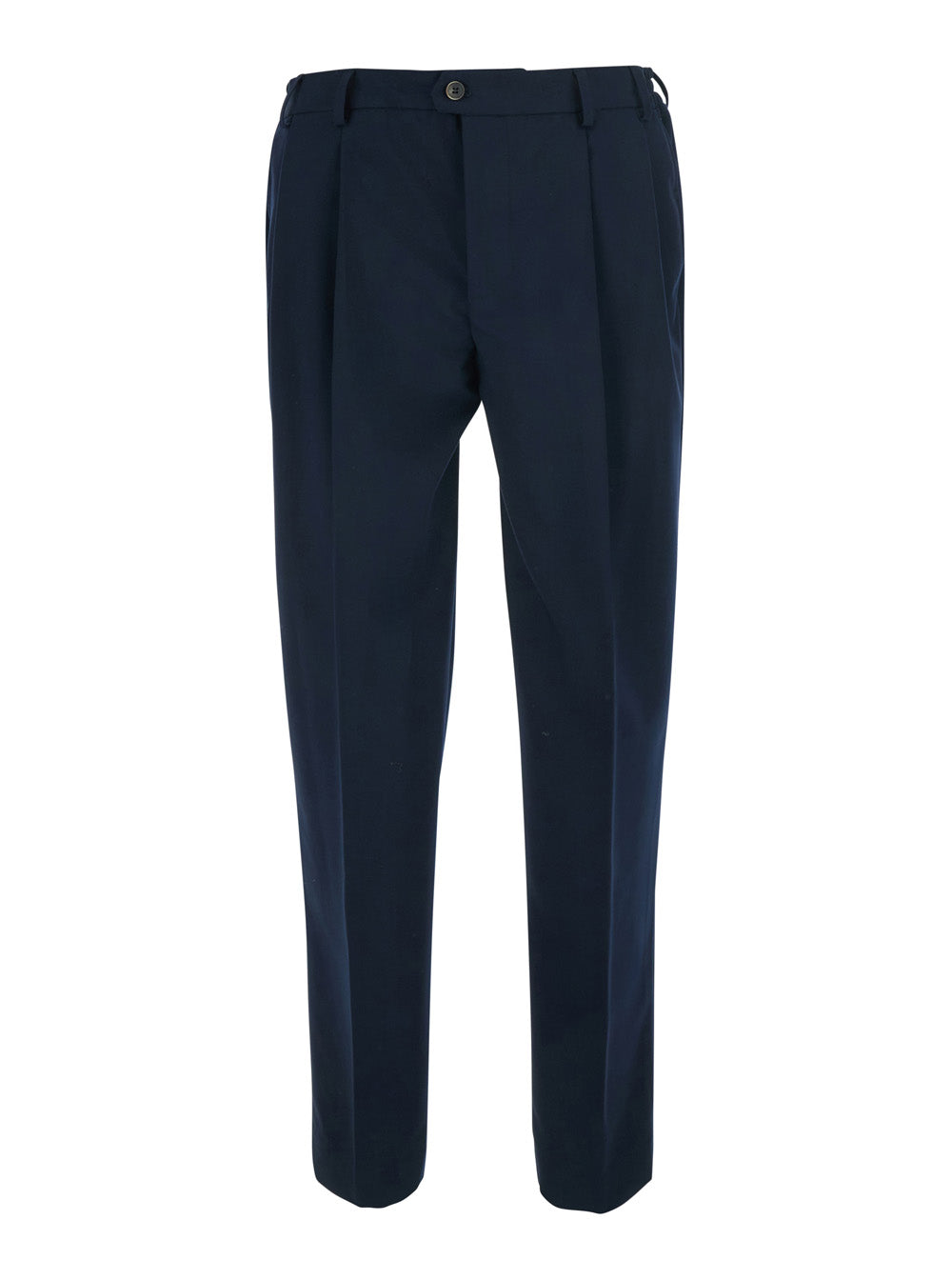 Blue Suit Pants With Pockets And Front Closure. Tech Fabric. Blue. Man Blu Trousers