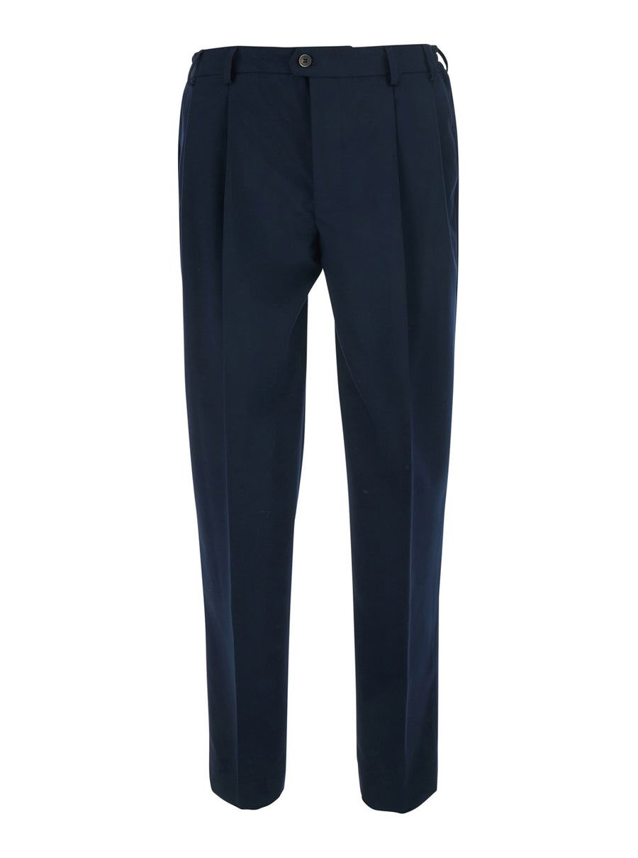 Suit Trousers Blue Tech Fabric