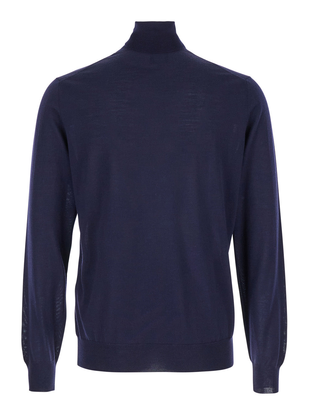 GIROCOLLO IN 100% MERINOS Blu Wool Jersey