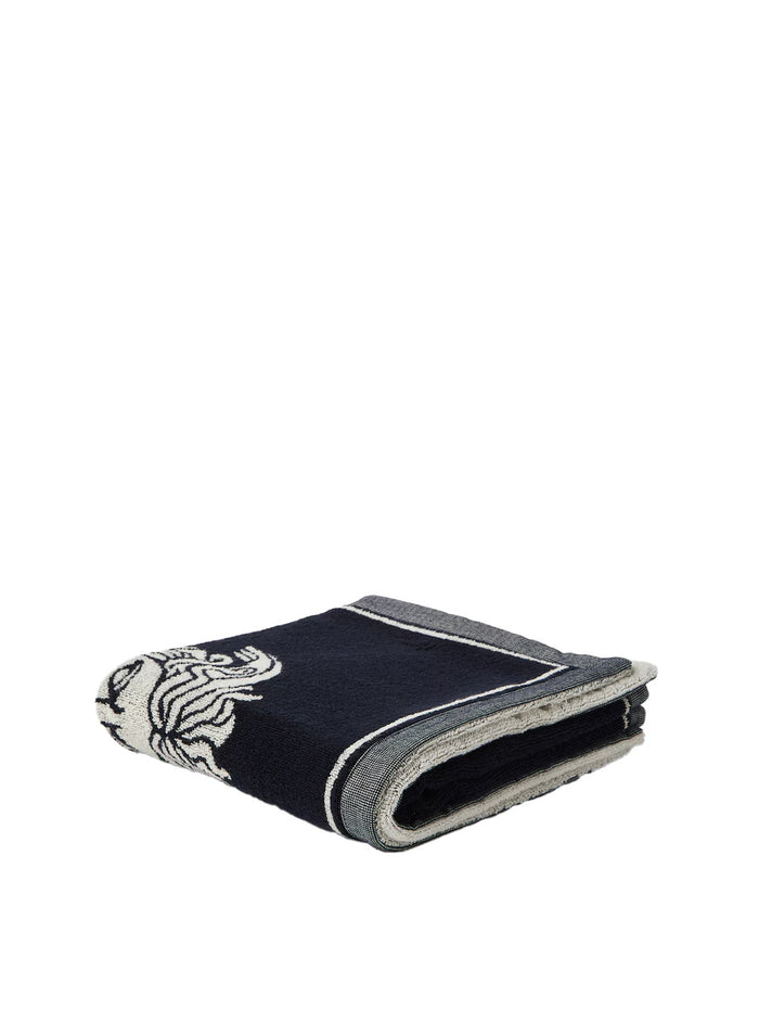 Sport Towel Terry Medusa Jacquard Blu Towels