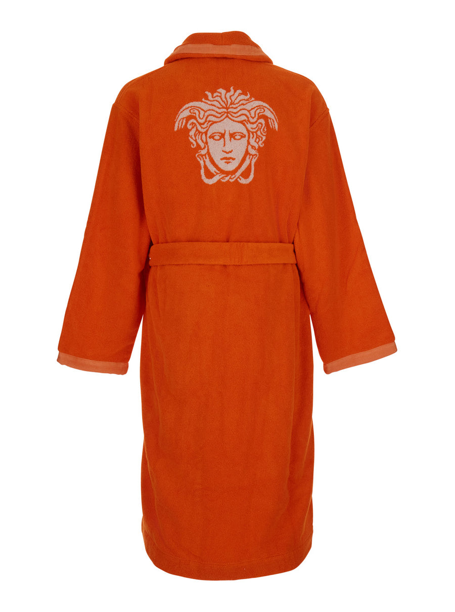 Bathrobe Medusa Jacquard Orange Towels & Bath Robes