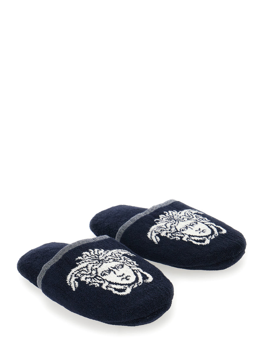 Slippers Terry Blue Cotton