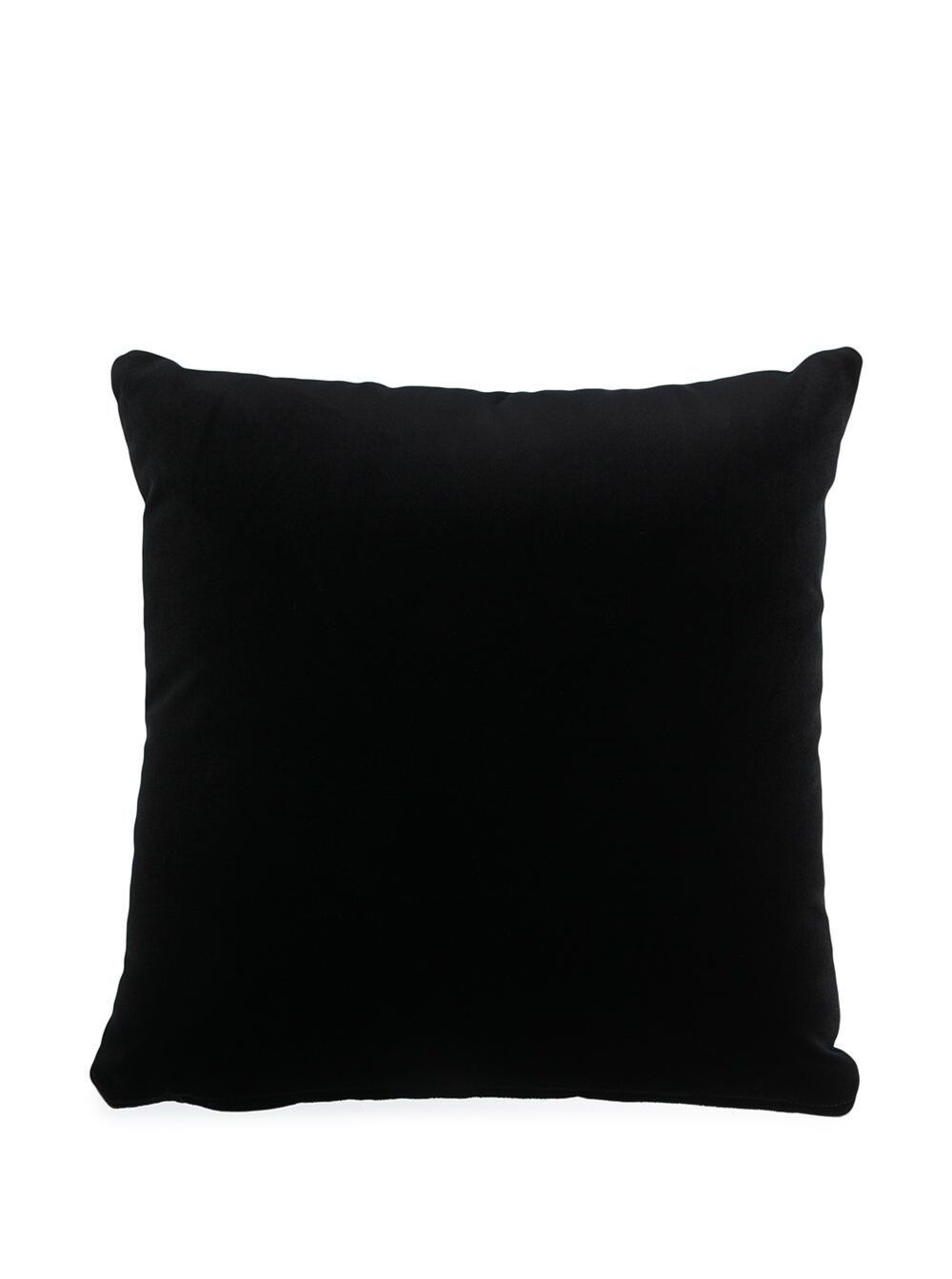 Black Velvet Pillow With Gold Rhinestone Decoration Representing The Versace Logo Cotton Cushions