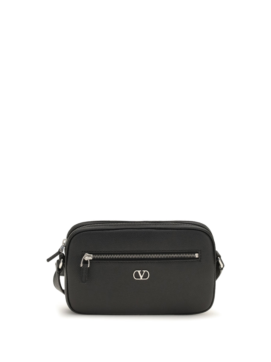 Valentino Garavani 100% Calf Leather (Bos Taurus) crossbody bag in black