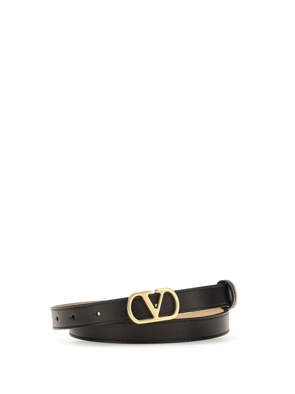Valentino Garavani 100% Lamb leather belt in black
