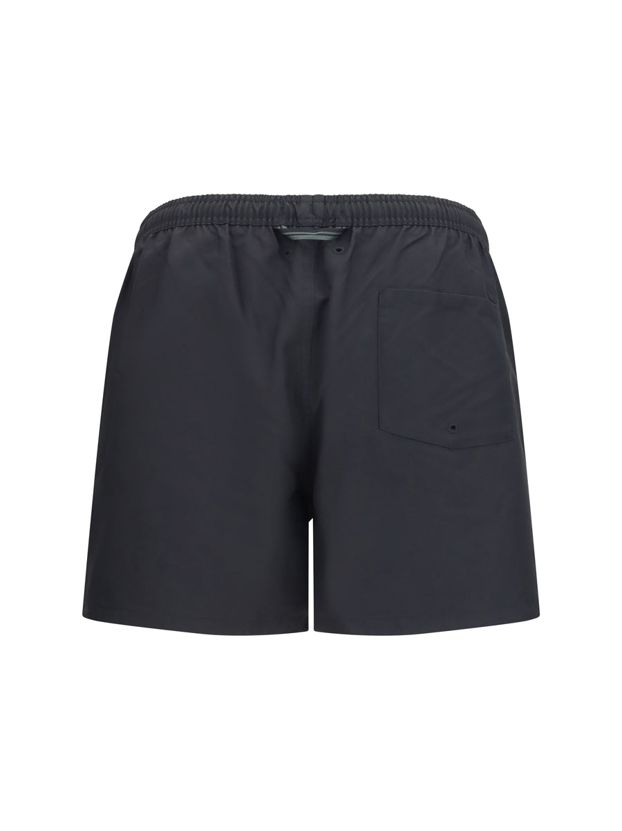 Swim Shorts Black Recycled Polyester Beachwear