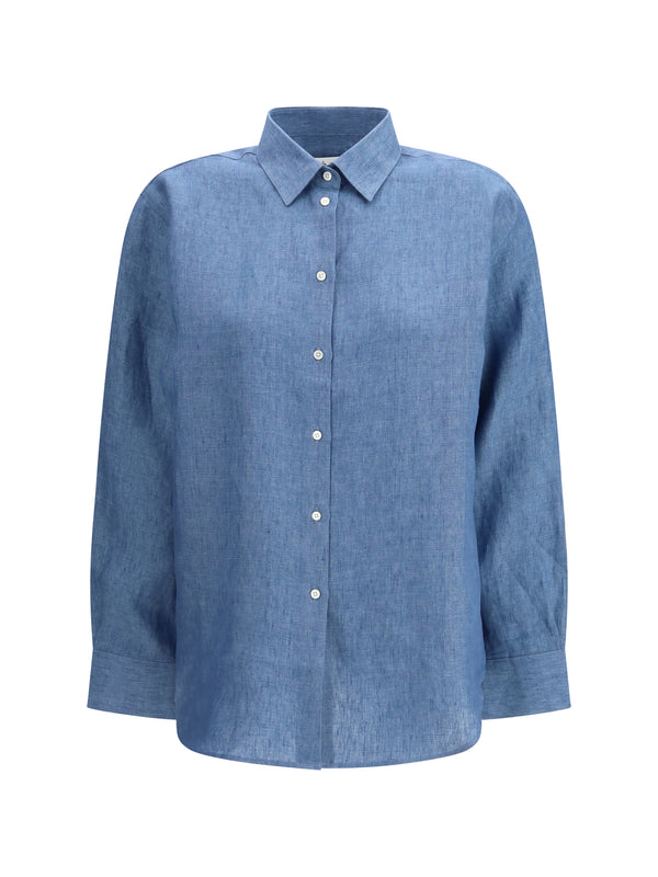 Rohe 100% Linen shirt in blue