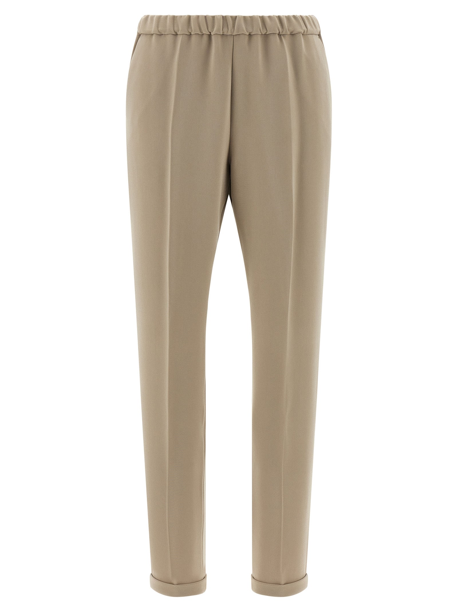 Fall pants Beige Triacetate Polyester