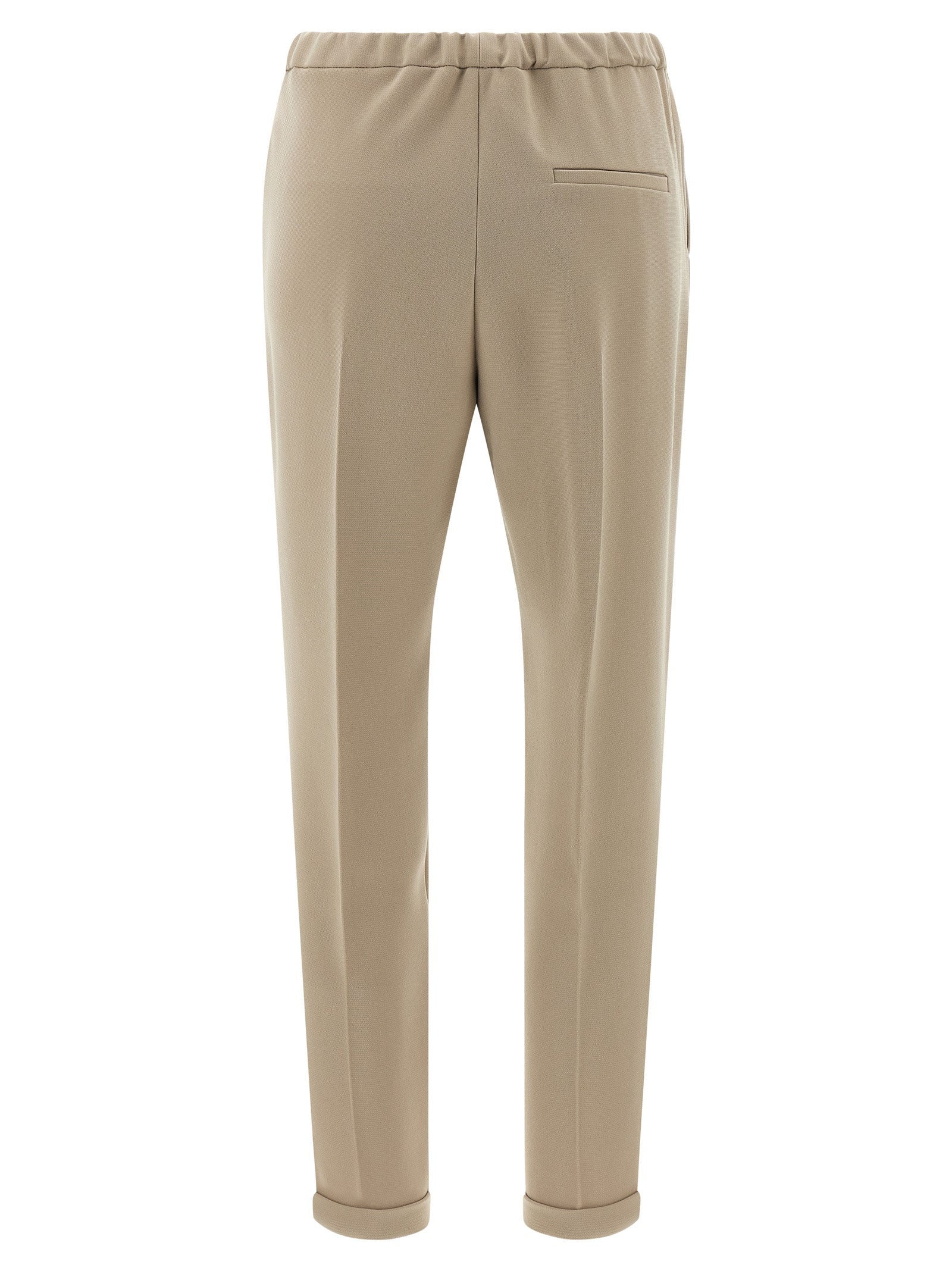 Fall pants Beige Triacetate Polyester