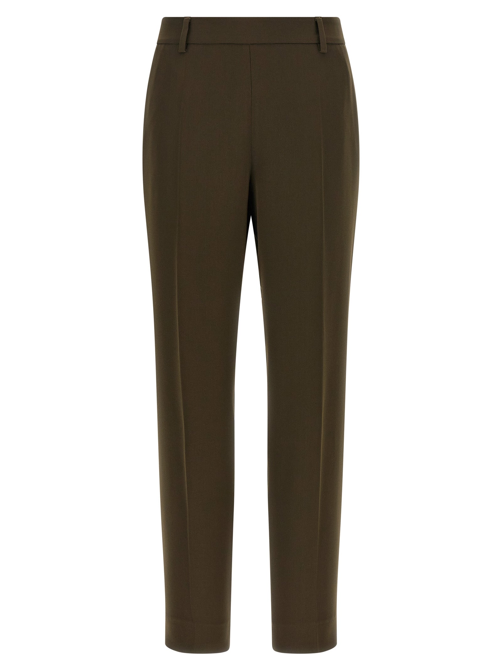 Crêpe pants Green Triacetate Polyester