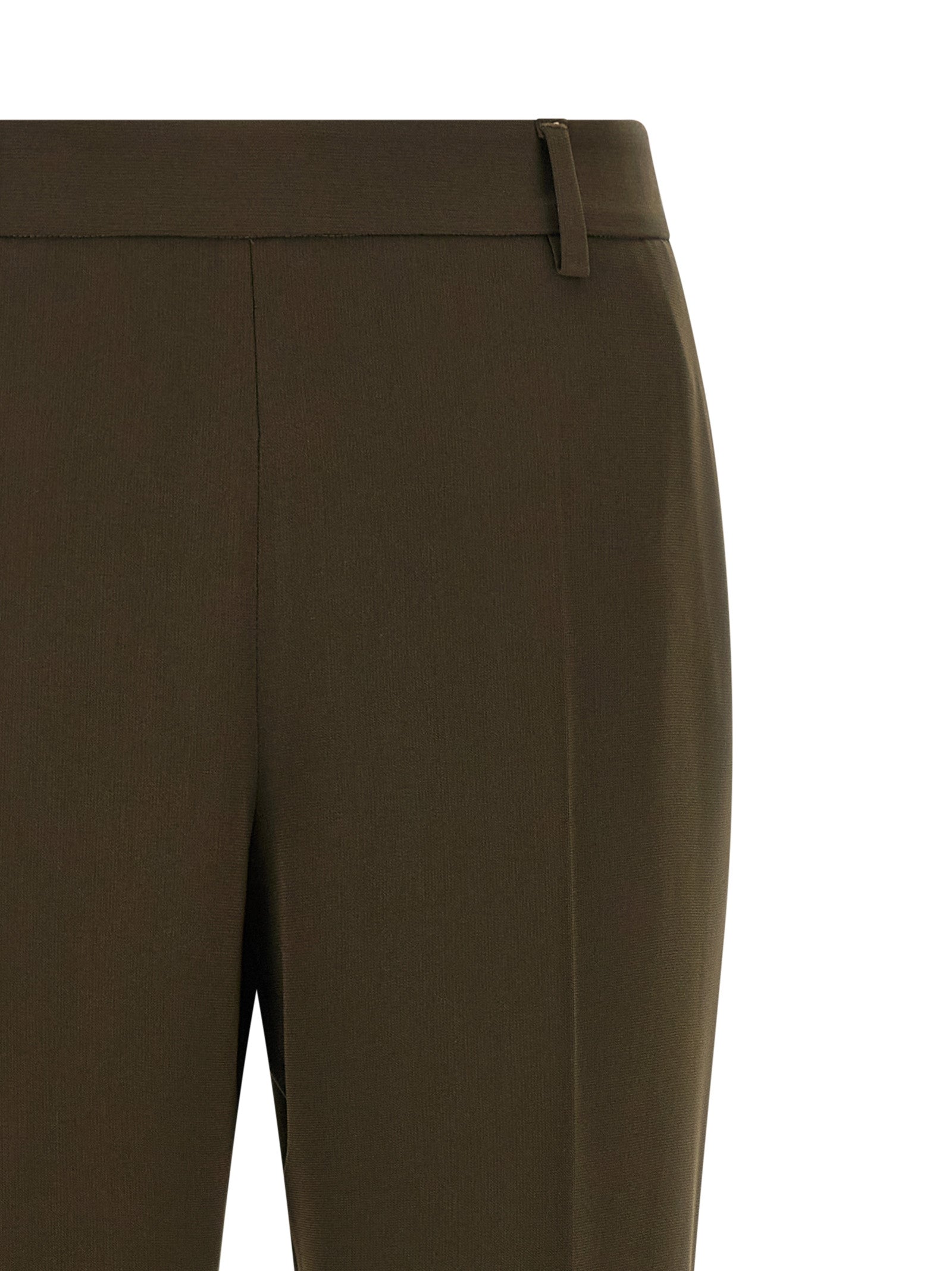 Crêpe pants Green Triacetate Polyester