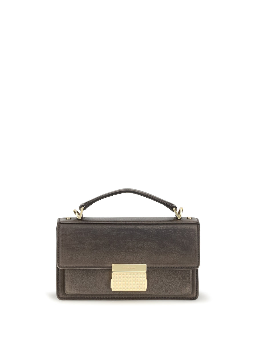 Golden Goose 100% calf leather top handle bag in brown
