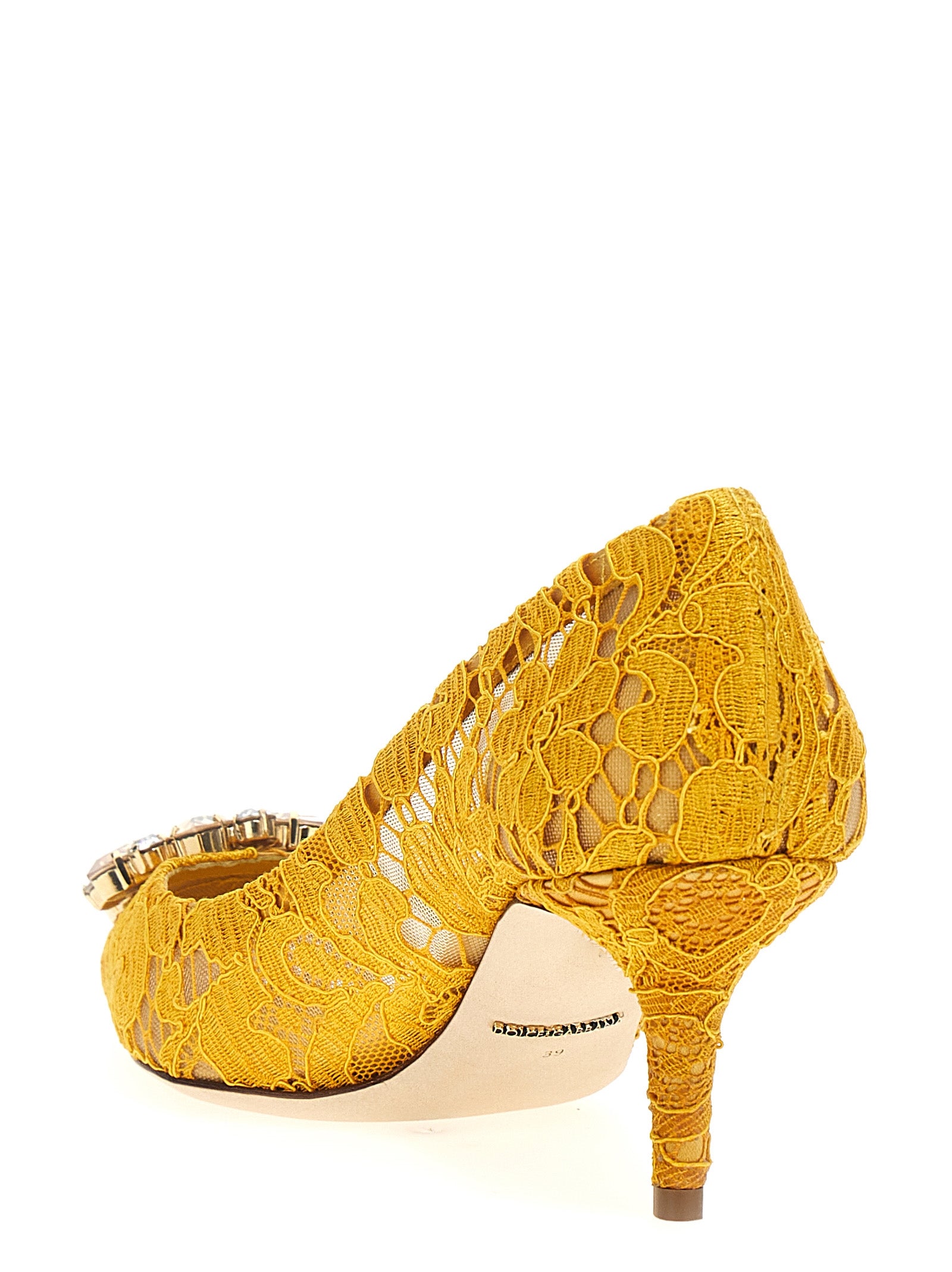 Bellucci pumps Yellow Viscose Cotton Polyamide Silk