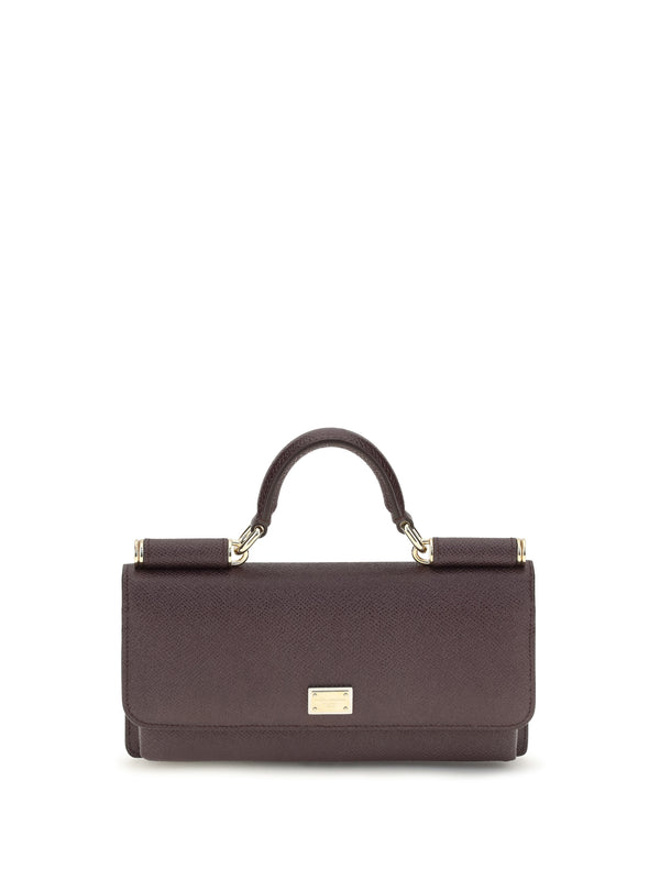 Dolce & Gabbana 100% calf leather Bos taurus shoulder bag in brown