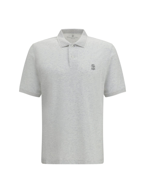 Brunello Cucinelli 100% Cotton polo in gray