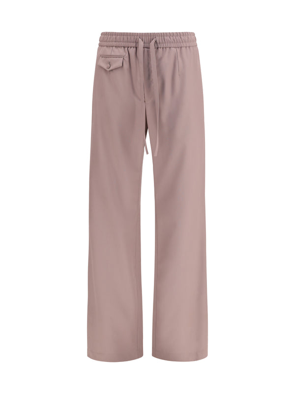 Dolce & Gabbana 100% Merino Wool Ovis Aries jogging pants in brown