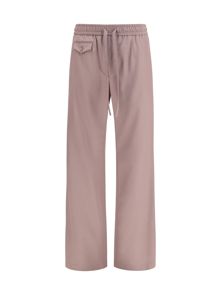 Dolce & Gabbana 100% Merino Wool Ovis Aries jogging pants in brown