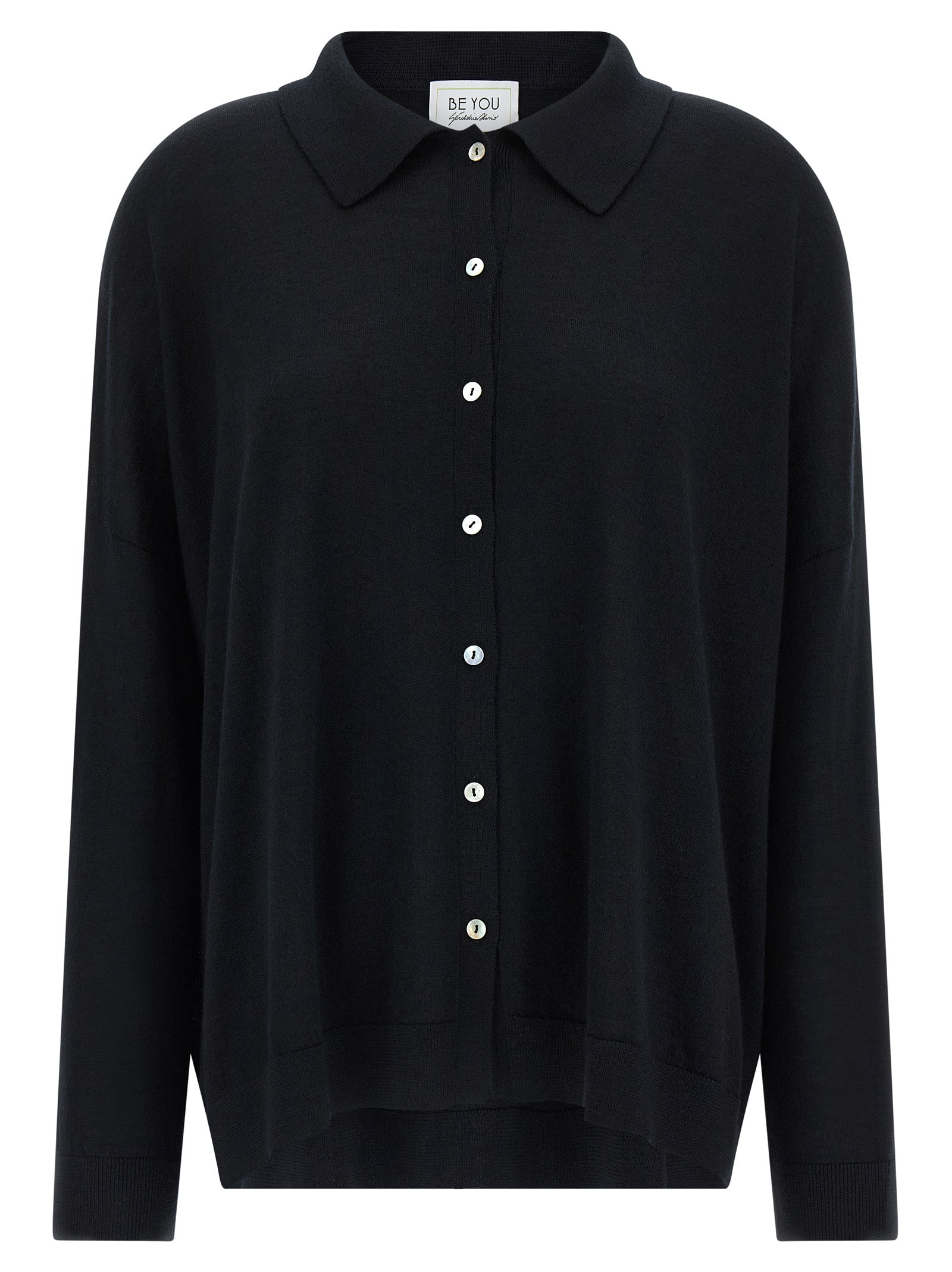 Lady17 cardigan Black Cachemire Silk Sweater, Cardigans