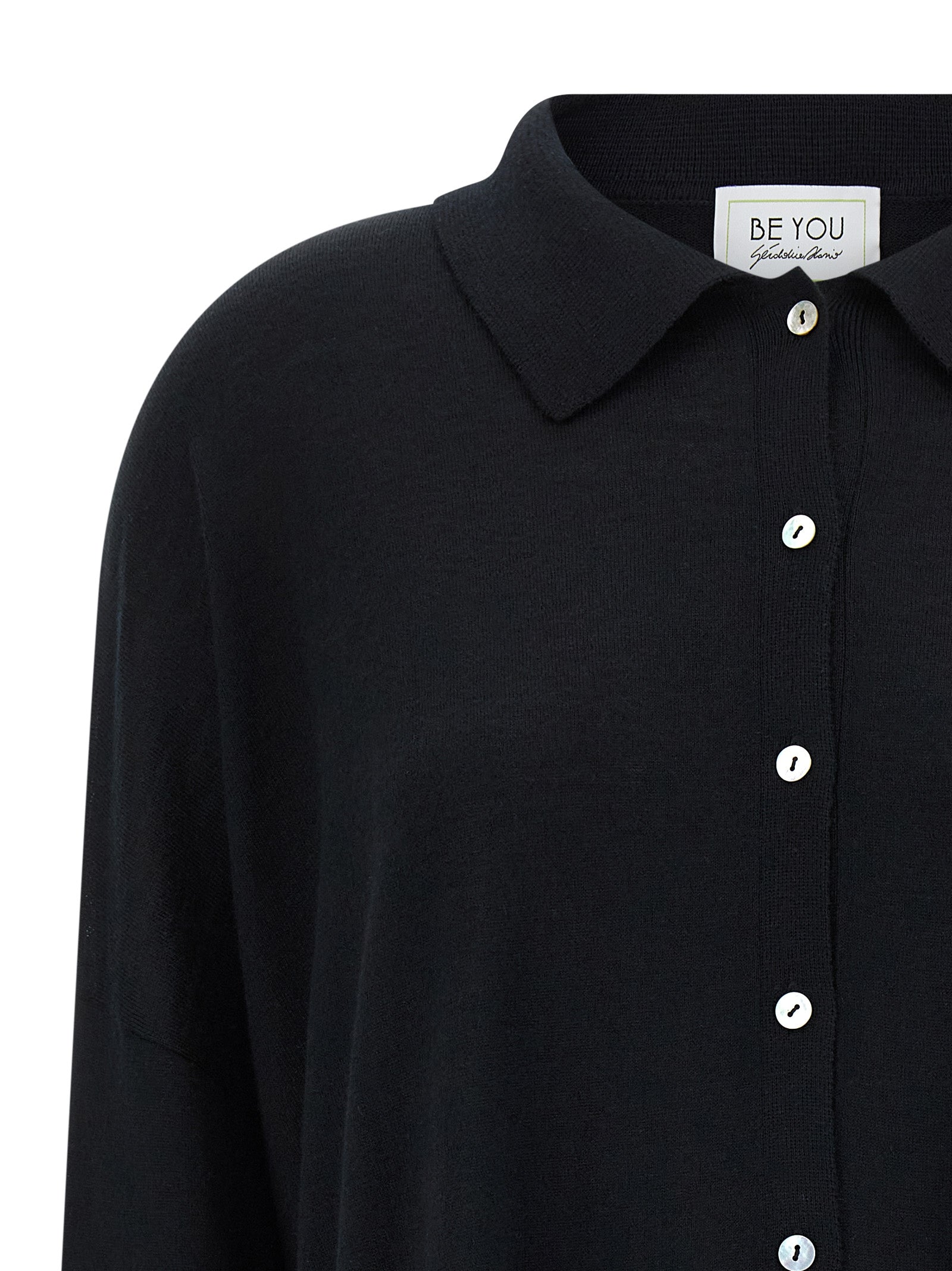 Lady17 cardigan Black Cachemire Silk Sweater, Cardigans