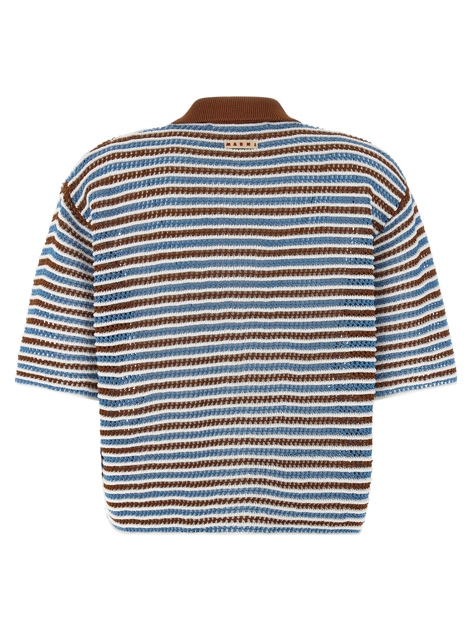 Striped crochet cardigan Multicolor Cotton Sweater, Cardigans