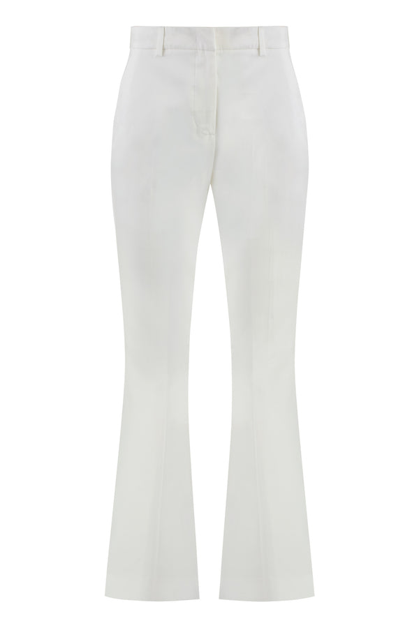 Trousers Stretch Cotton White Skinny