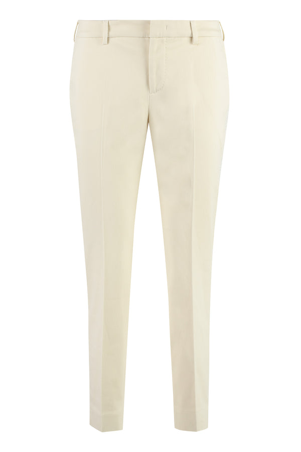 New York Straight-Leg Trousers Panna Cotton Straight