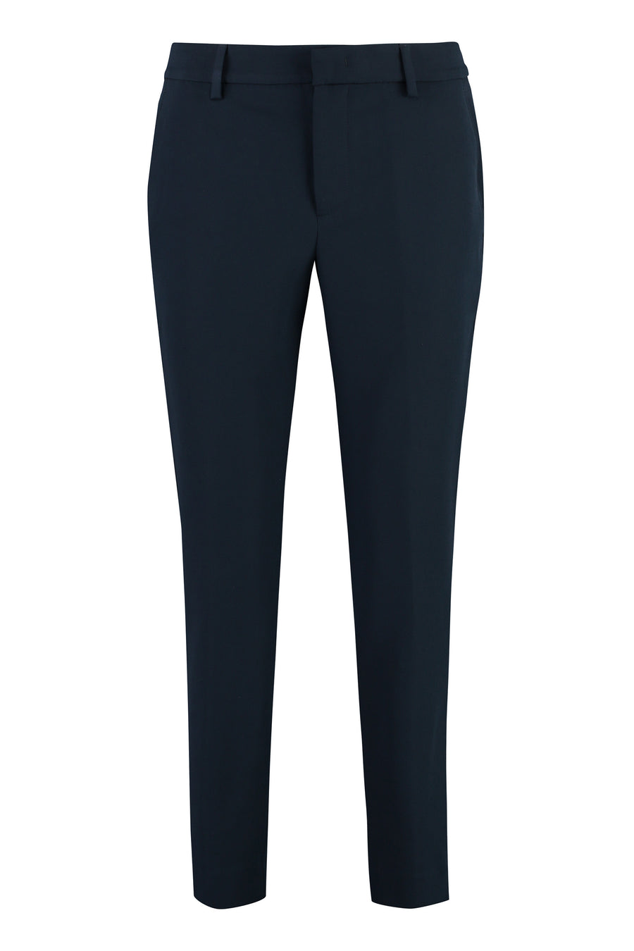 New York Techno Fabric Tailored Trousers Blue Polyester Skinny