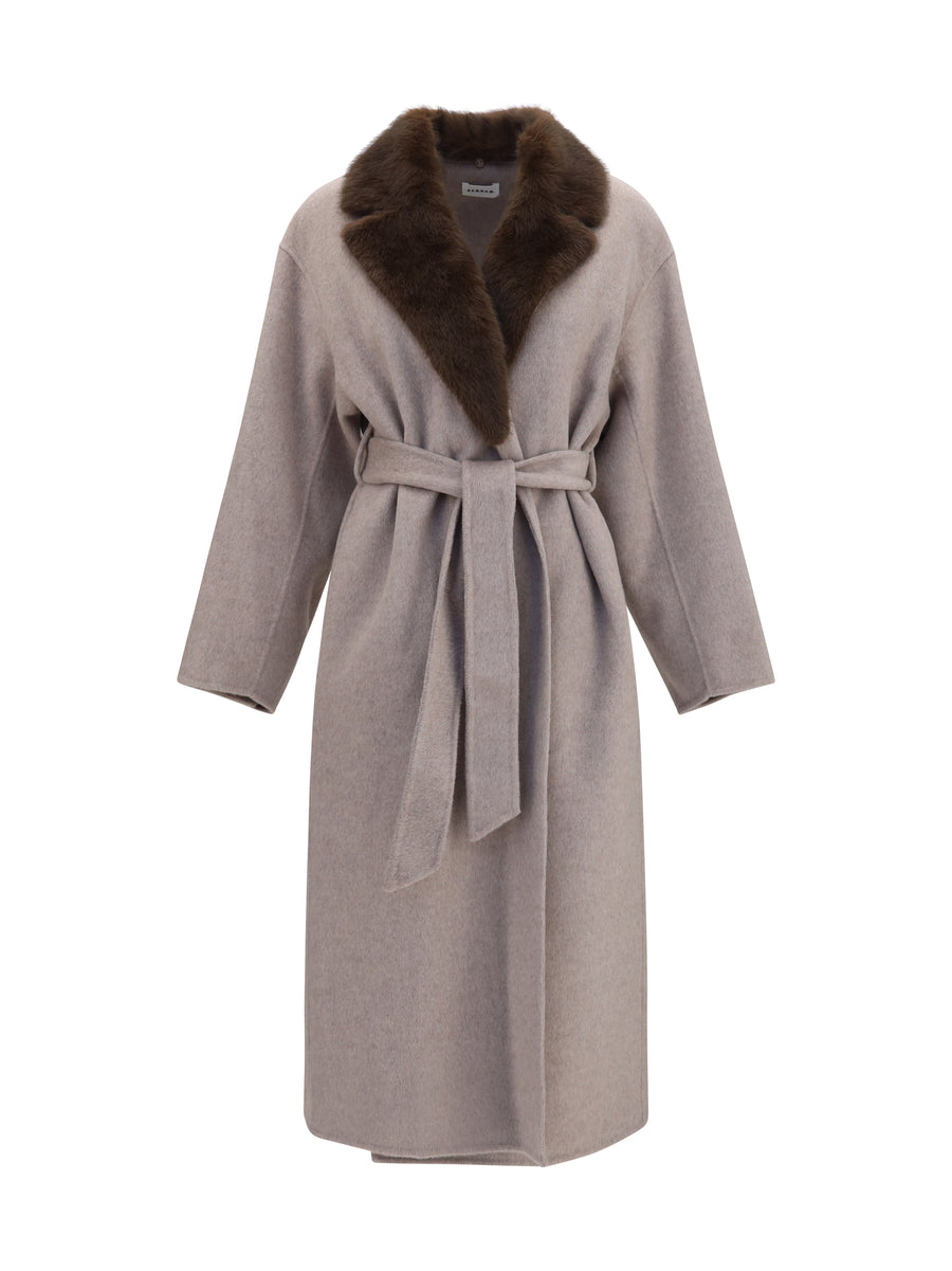 P.A.R.O.S.H. 100% Merino Wool Ovis Aries coat in gray