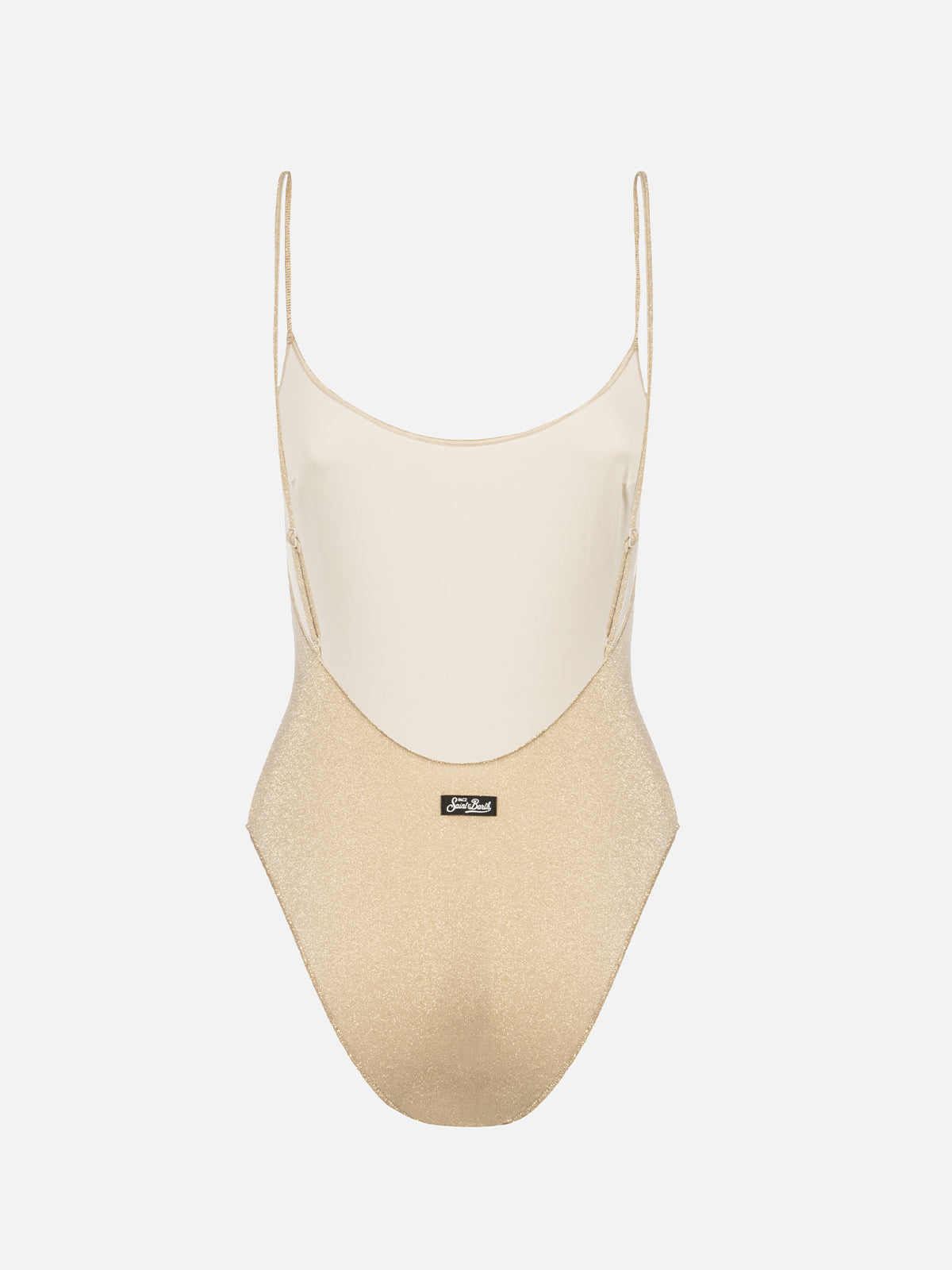 Cecille Lurex One-Piece Swimsuit White One Piece
