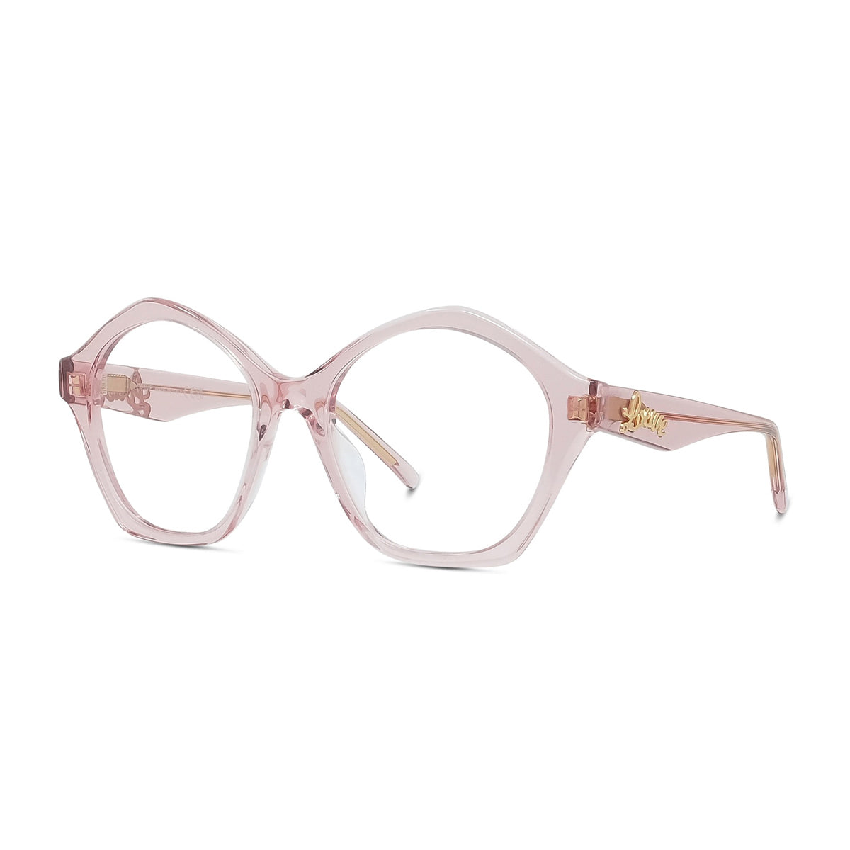 Loewe LW50053I Curvy 072 Transparent Pink Rosa Acetate Occhiali Da Vista
