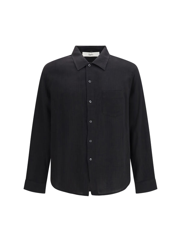 Leo Shirt Light Black Cotton