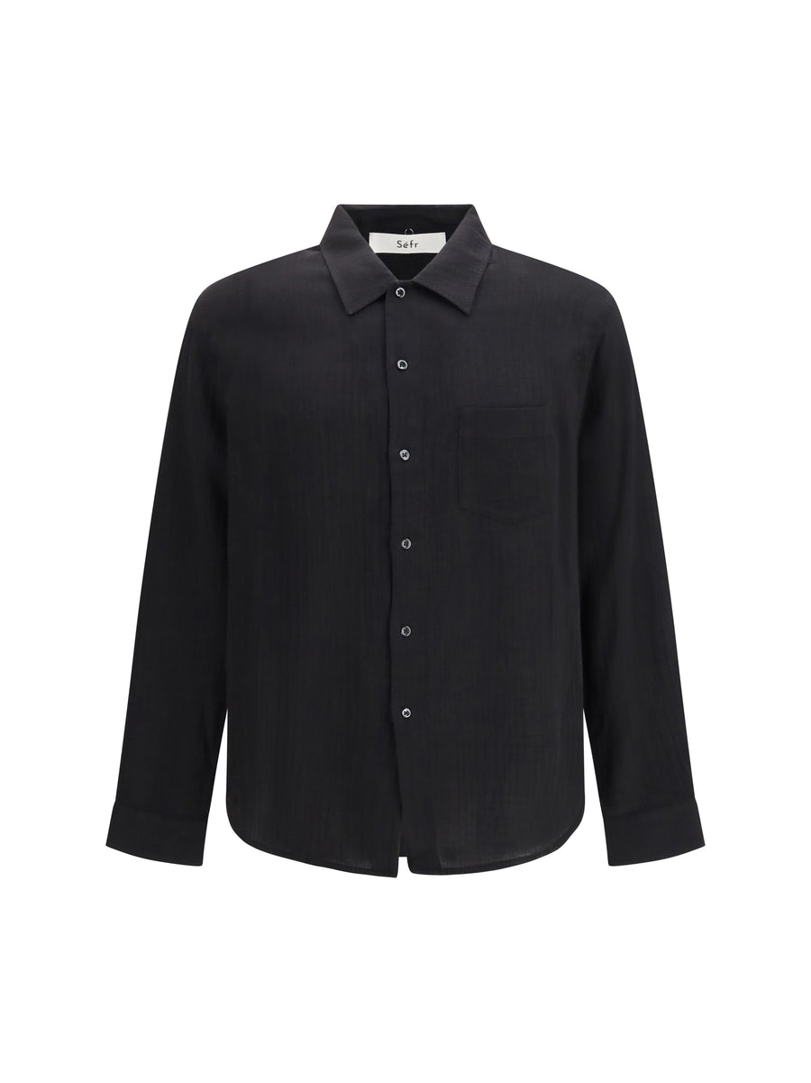 Leo Shirt Light Black Cotton